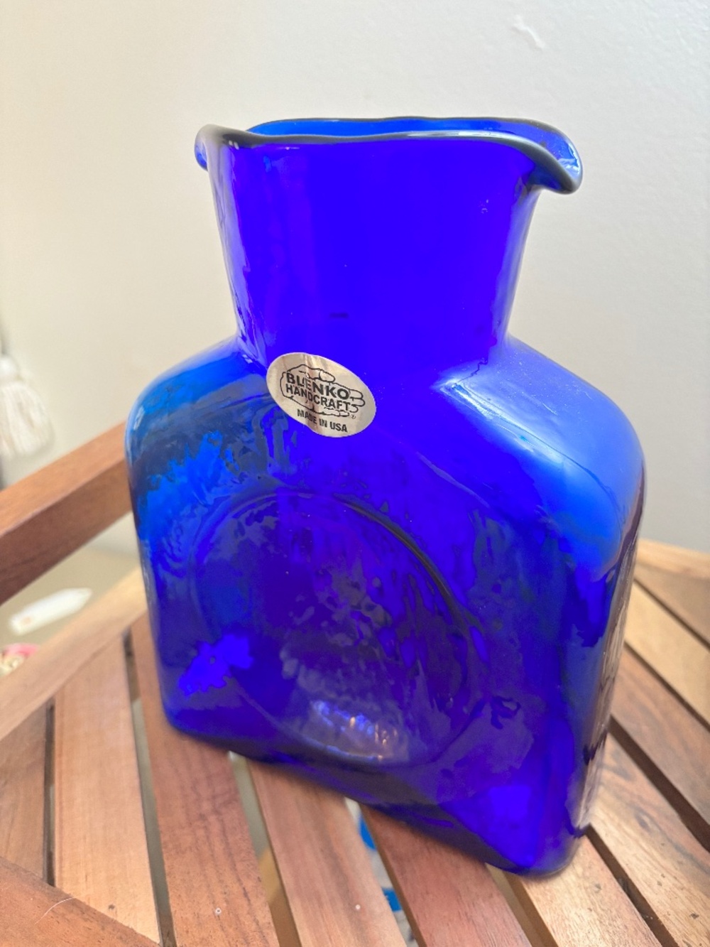 384 Blenko Cobalt Water Bottle